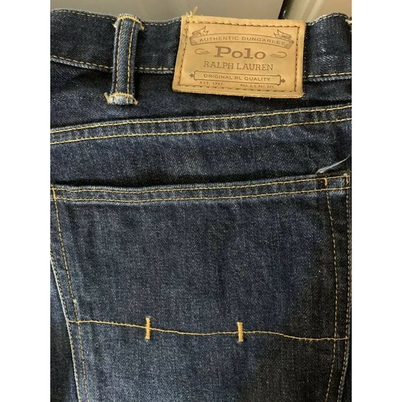 Polo Ralph Lauren DENIM‎ JEANS PANT 42 X 30 Hampton Straight Dungarees Blue